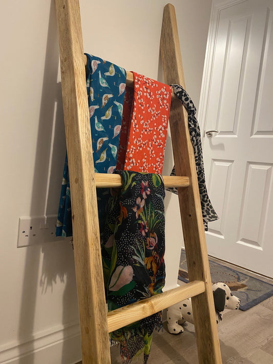 Rustic Blanket Ladder