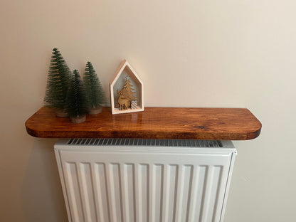 Above radiator shelves | Rounded edges | Concealed brackets | Reclaimed Pine | Solid Wood