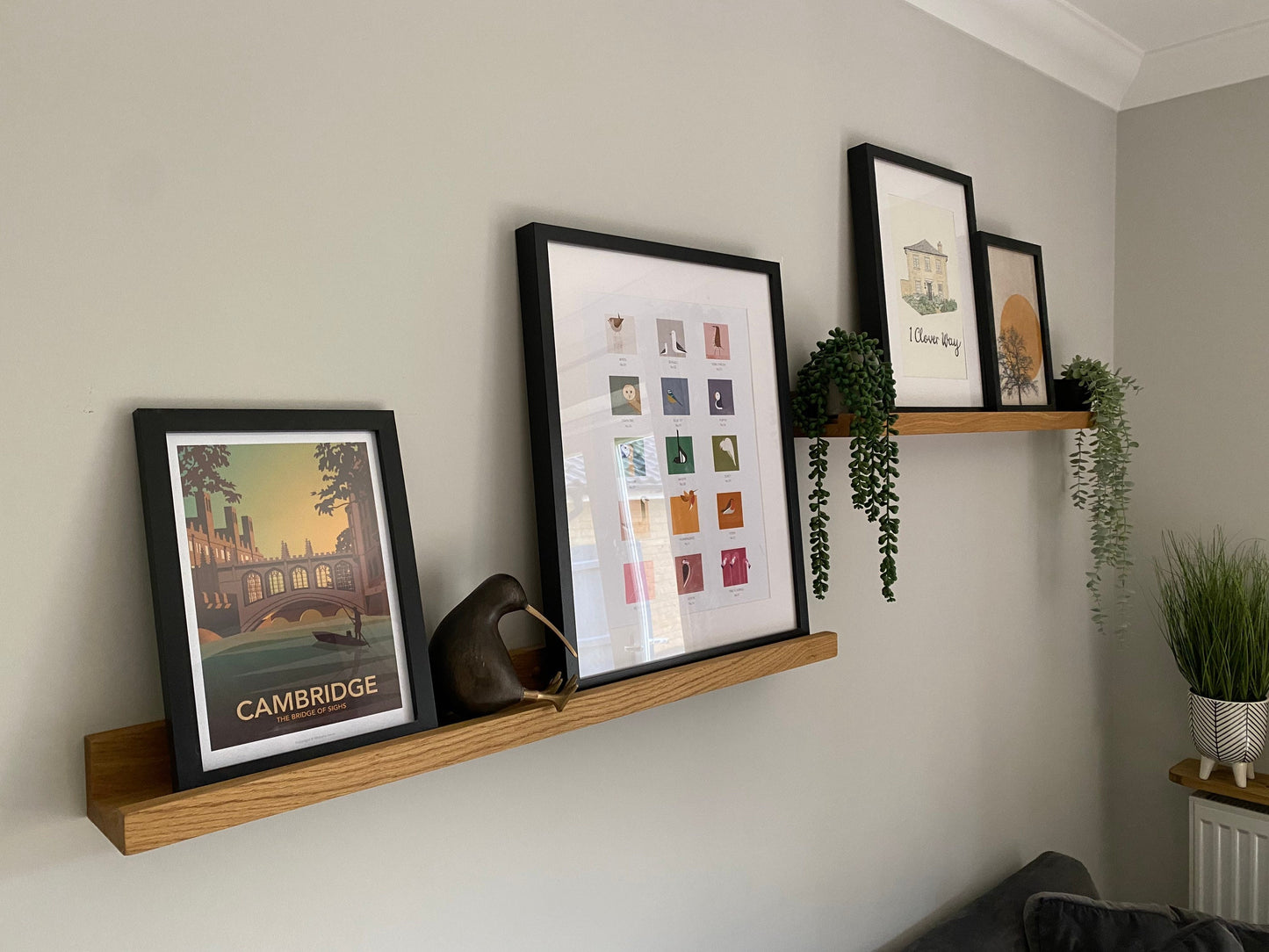 Oak Picture Shelf | Picture Ledge | Floating Shelves | Custom Shelving