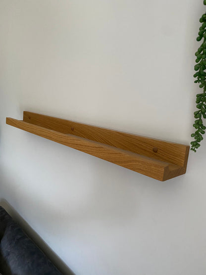 Oak Picture Shelf | Picture Ledge | Floating Shelves | Custom Shelving